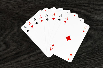 Fächer aus Spielkarten