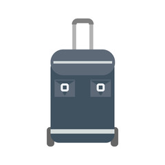 Luggage bag simple flat vector illustration icon