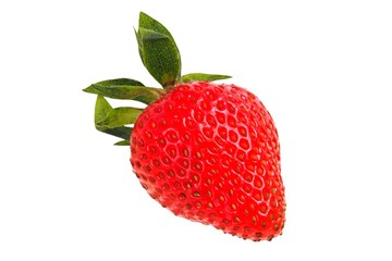 Strawberry on white