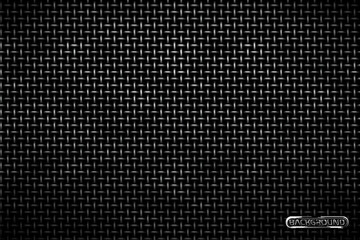 Vector pattern of metal grid techno background. Iron grill industrial texture. Web page fill pattern. Technology wallpaper. - obrazy, fototapety, plakaty