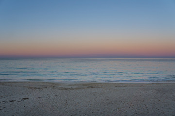 Obraz premium Mallorca, Orange sunset sky beach nature landscape