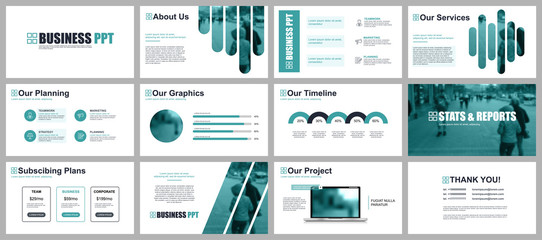 Fototapeta na wymiar Business presentation slides templates from infographic elements. Can be used for presentation template, flyer and leaflet, brochure, corporate report, marketing, advertising, annual report, banner.