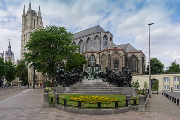 Fototapeta premium Ghent old city centre architecture