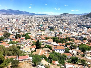Fototapeta na wymiar Athens Greece Beautiful Buildings