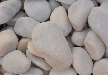Fototapeta na wymiar Pebbles and small stones for garden decoration