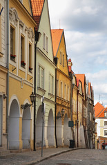 Fototapeta na wymiar Rokitanskeho street in Hradec Kralove. Czech Republic