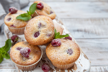 Baked Raspberry Muffins