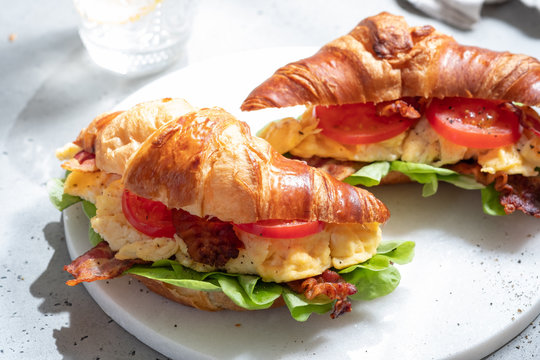 BLT bacon lettuce tomato sandwich croissant