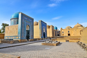 Shah-i-Zinda  necropolis in Samarkand, Uzbekistan.
