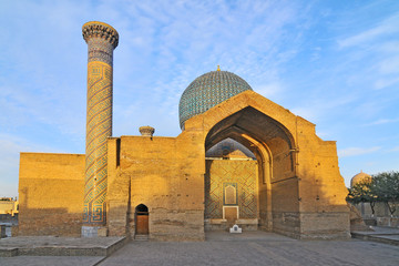 Gur-Emir mausoleum of Tamerlane (Amir Timur) and his family in Samarkand, Uzbekistan
 - obrazy, fototapety, plakaty