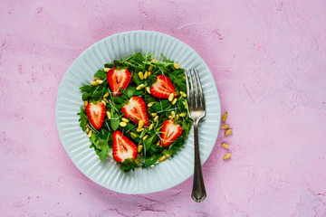 Fresh strawberry salad