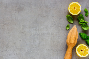 Ingredients for lemonade