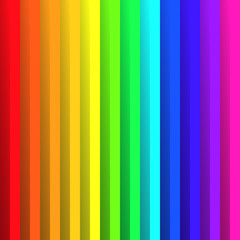 Overlapping colorful paper sheets in colors of rainbow spectrum. With shadow effect. Happy abstract vector background wallpaper.