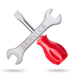 Screwdriver and wrench icon