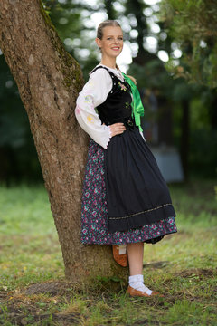 Slovak folk dancer
