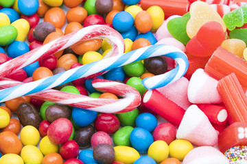 Fototapeta na wymiar candy and colored candies