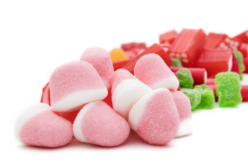candy and colored candies