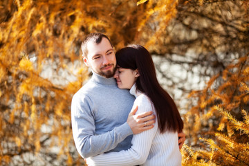 Man and woman together, happy couple