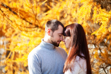 Man and woman together, happy couple