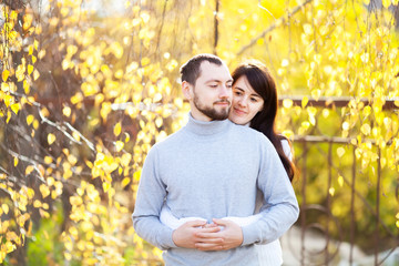 Man and woman together, happy couple