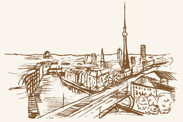 Berlin - rysunek, szkic © Edwardkarczmarski