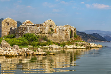 Skadar lake in Montenegro.