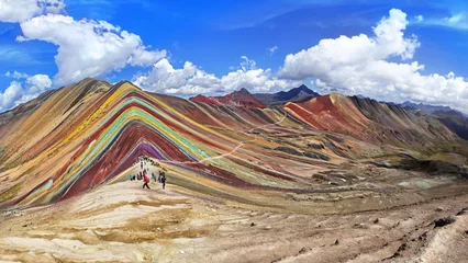 Wall murals Vinicunca Rainbow Mountain  in Cusco, Peru.