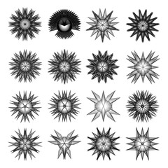 Geometric pattern icon star astrology pentagram symbol