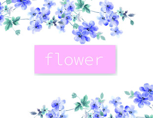 Purple elegant flower