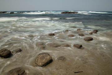 山陰 浜田　石見畳ヶ浦　石畳と海