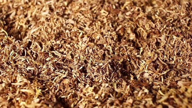 Tobacco grains rotating pattern macro texture background backdrop footage video.