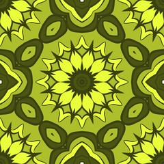 Vector Ornamental Seamless floral Pattern. Endless Texture. Geometric Ornament. For the interior design, printing, web and textile
