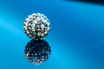 colorful jewels gold christmas holiday ornament