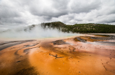 West Thumb Geyser Basin in Yellowstone National Park