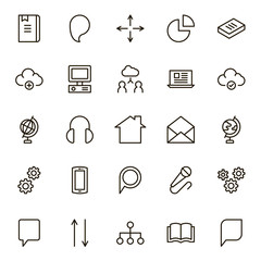 Communication flat icon