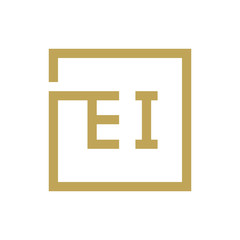 Obraz premium two letter logo line square DA TO DZ