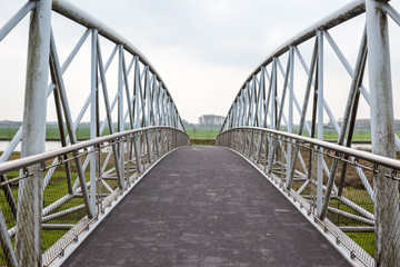Fototapeta na wymiar An bicycle bridge