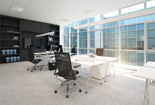 modern office interior.