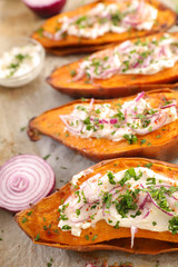 baked sweet potato