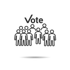 People Vote Icons , Person work group Team Vector