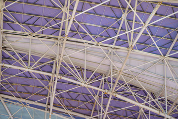 Abstract image of a part of the futuristic roof structure