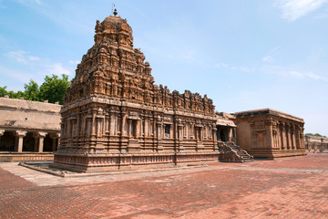 Subrahmanyam shrine, Brihadisvara Temple complex, Tanjore, Tamil Nadu. View from South West.