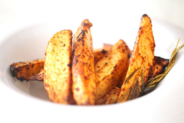 Photo of a macro baked potato