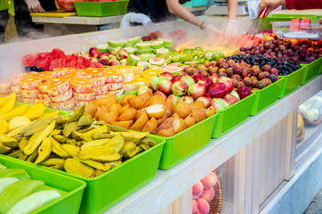 Fresh and bright fruit background