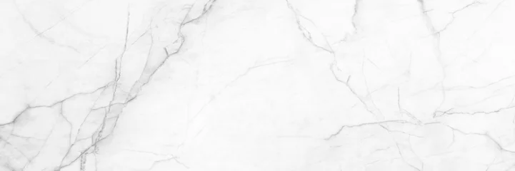 Foto op Plexiglas Marmer panoramische witte achtergrond van marmeren steentextuur voor ontwerp