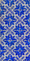 Traditional ornate portuguese azulejo tiles