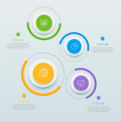 Infographics business design presentation template.Design element