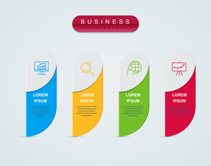 Business infographic template the concept. Vector design