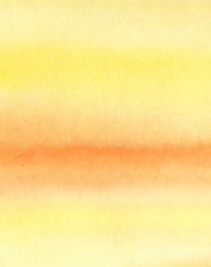 Yellow abstract watercolor clouds