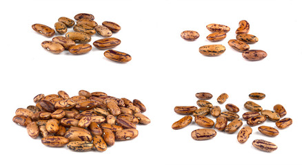 Haricot beans isolated on white background